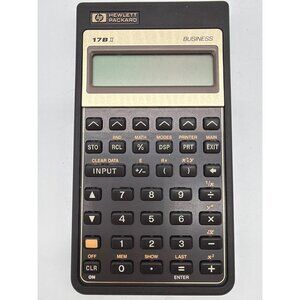 Hewlett Packard HP 17BII Business Calculator With Leather Case
